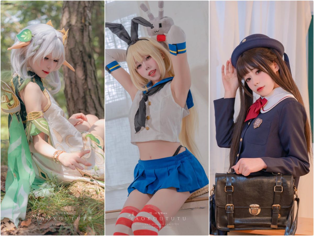 咬一口兔娘(Yiko湿润兔) 写真合集原图